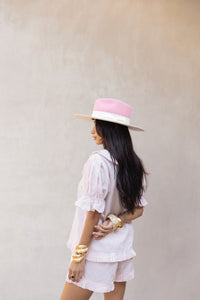 soft pink matching set for summer