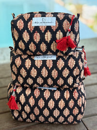 set of 3 cosmetics bags for travel