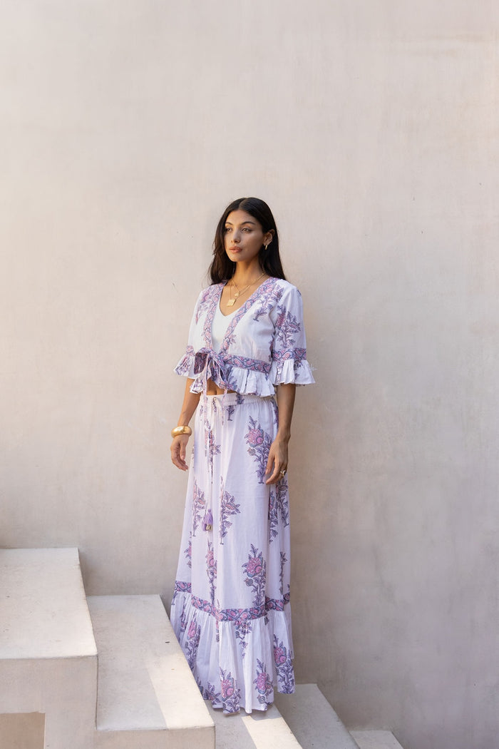 white and lavender set - The Fox and the Mermaid
