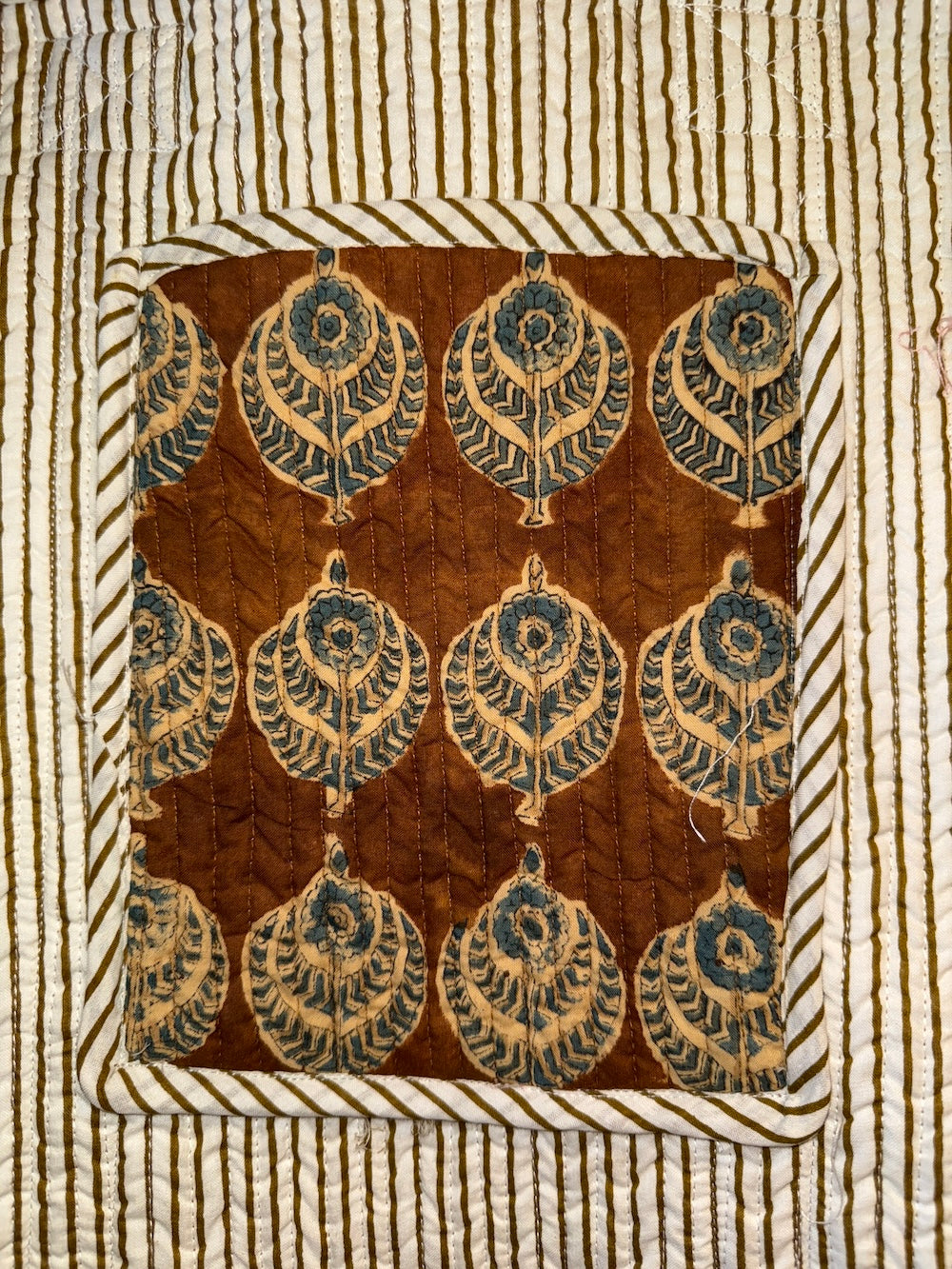 pocket detail reversible cotton tote - The Fox and the mermaid