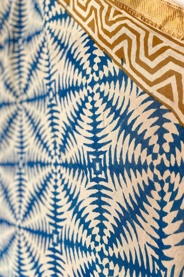 block printed sarong fabric close up - The Fox and the Mermaid