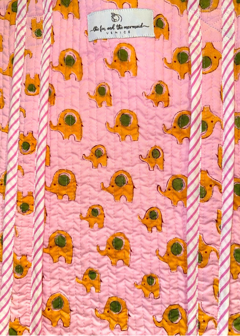 elephant print detail - The Fox and the Mermaid