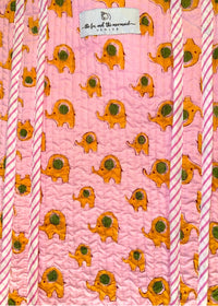 elephant print detail - The Fox and the Mermaid