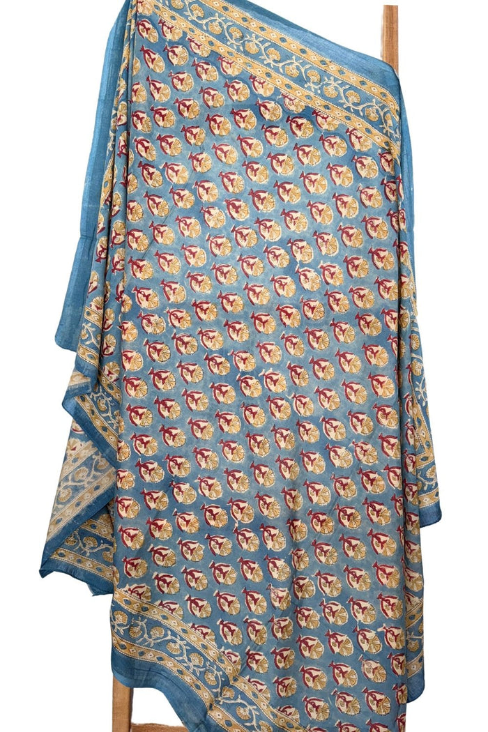 blue and red pareo - The Fox and the Mermaid