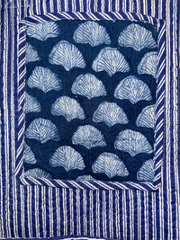 pocket detail on indian cotton bag- The Fox and the mermaid