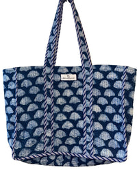 natural dye cotton tote - The Fox and the mermaid