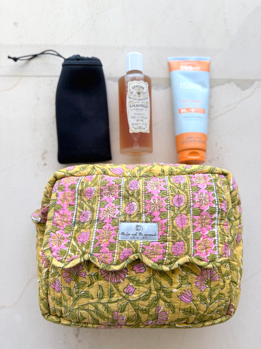 large bag for cosmetics - the fox and the mermaid