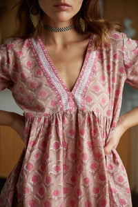 fabric detail maile dress- The Fox and the Mermaid