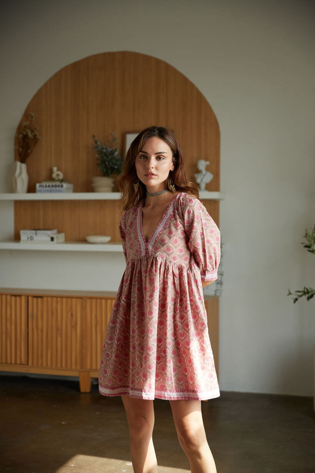 pink vacation mini dress - The Fox and the Mermaid