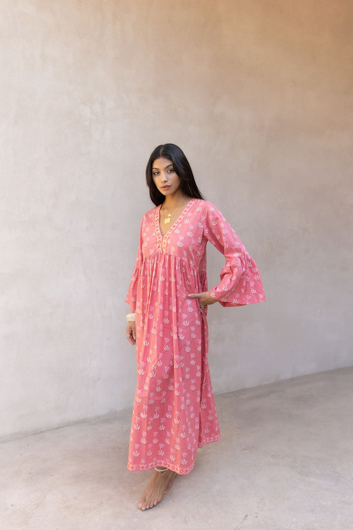 indian pink dress - The Fox and the Mermaid