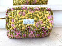 scalloped cosmetics bag- the fox and the mermaid