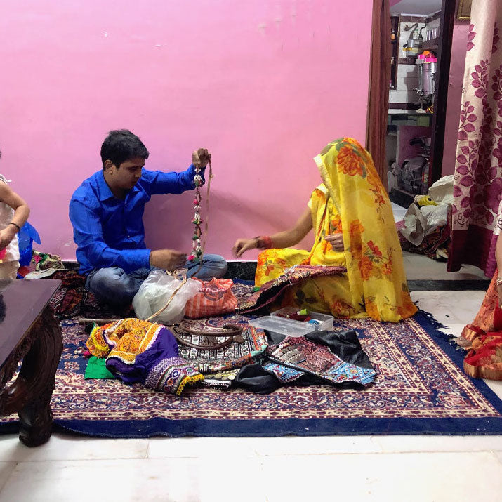 MAKING BANJARA BAGS BY HAND THE FOX AND THE MERMAID