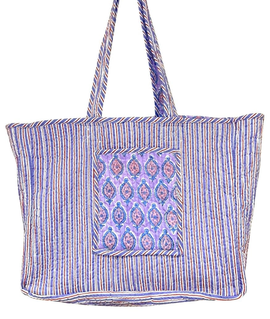 lavender reversible bag - The Fox and the Mermaid
