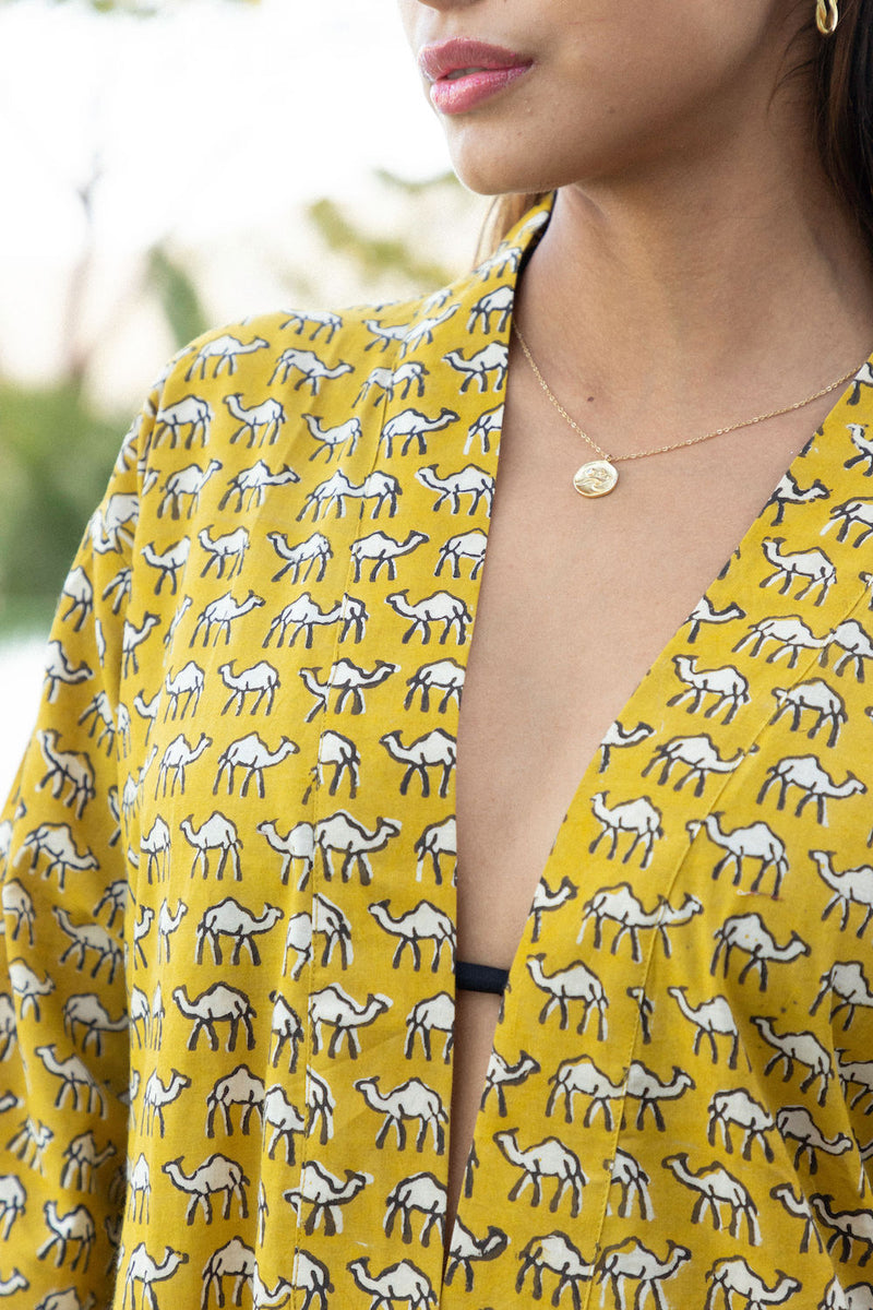 indian natural dye robe detail - The Fox and the Mermaid