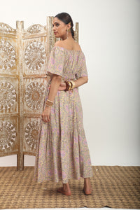 back of cotton maxi dress - The Fox and the Mermaid