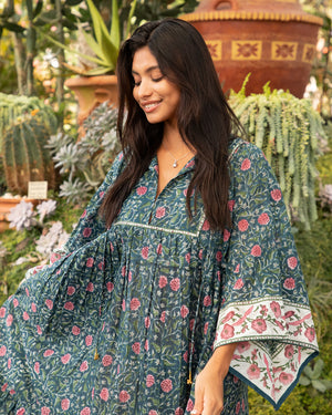Chahna Dress: Aegean Blue