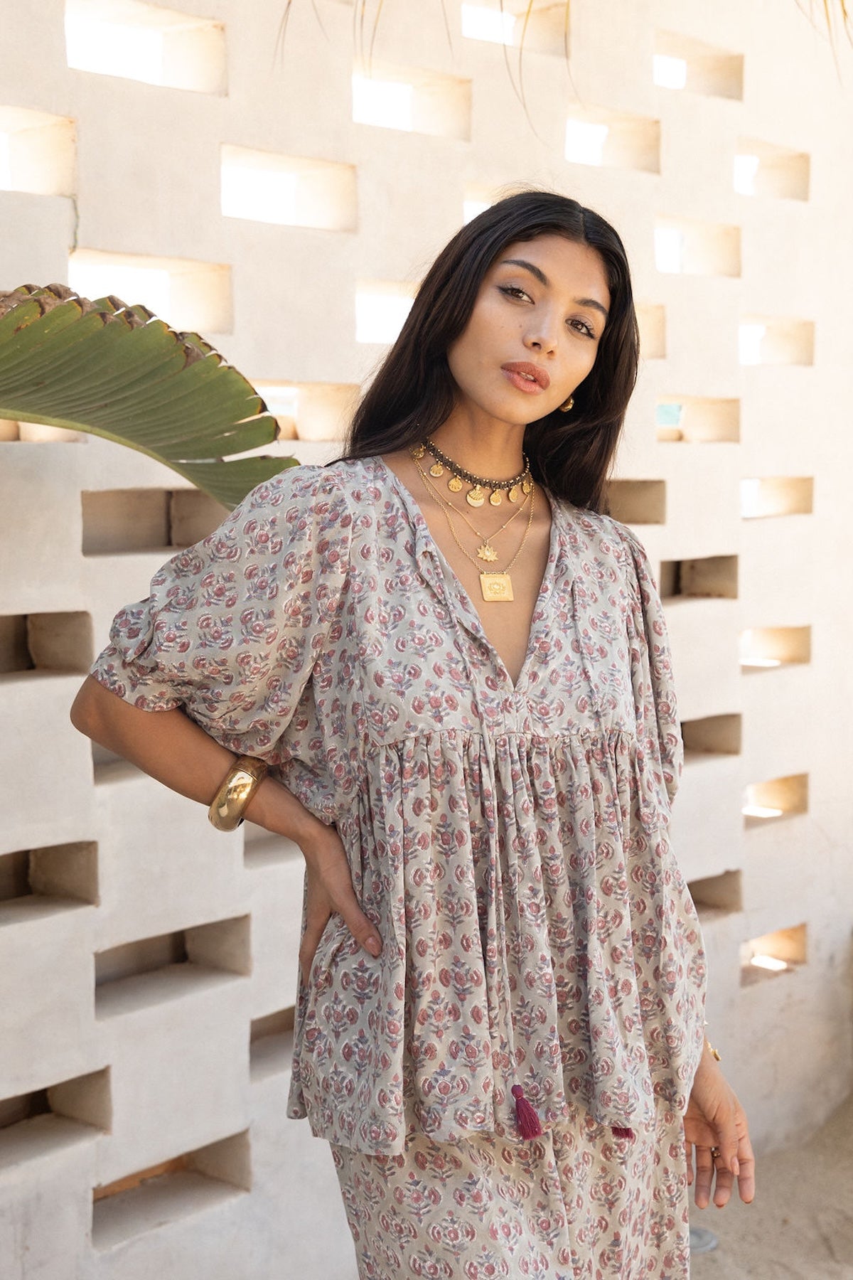 indian hand printed blouse - The Fox and the Mermaid