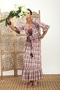 DABU PINK NATURAL DYE SKIRT SET  - THE FOX AND THE MERMAID
