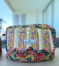 block printed cotton bag - the fox and the mermaid