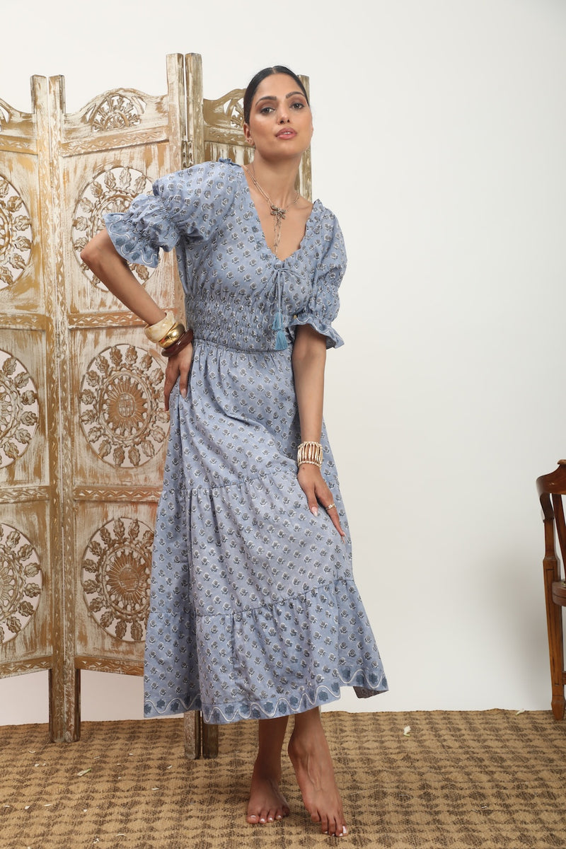 indian double sleeve dress - the fox and the mermaid