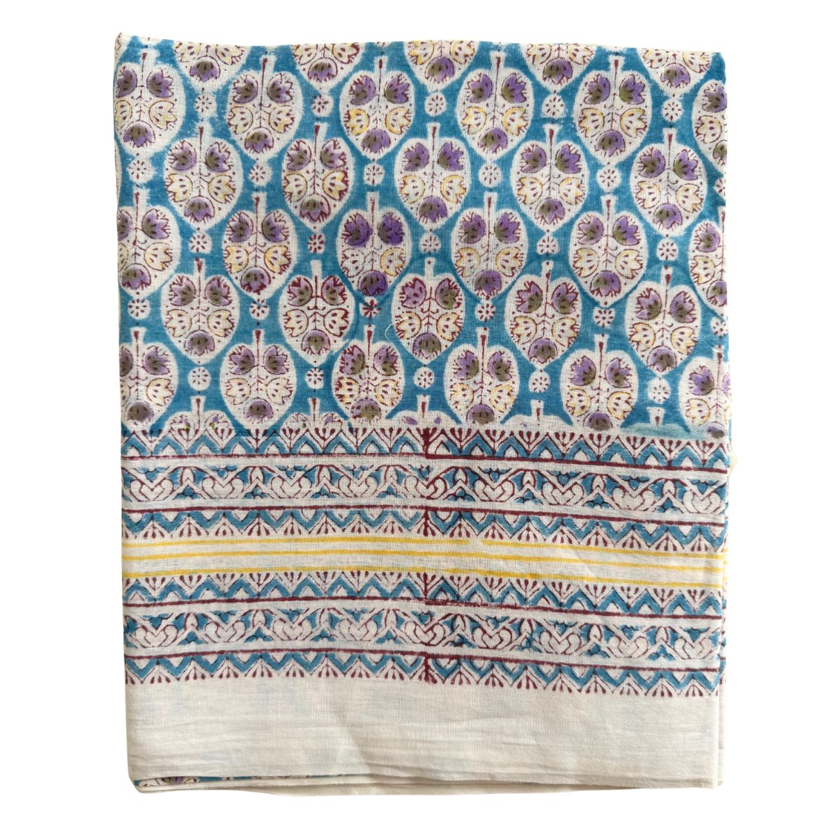 cotton block printed beacj cover up