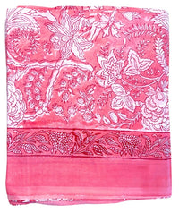 hand printed indian pink pareo sarong - The Fox and the Mermaid