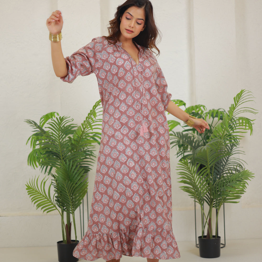 bohemian indian style flounce dress - The Fox and the Mermaid