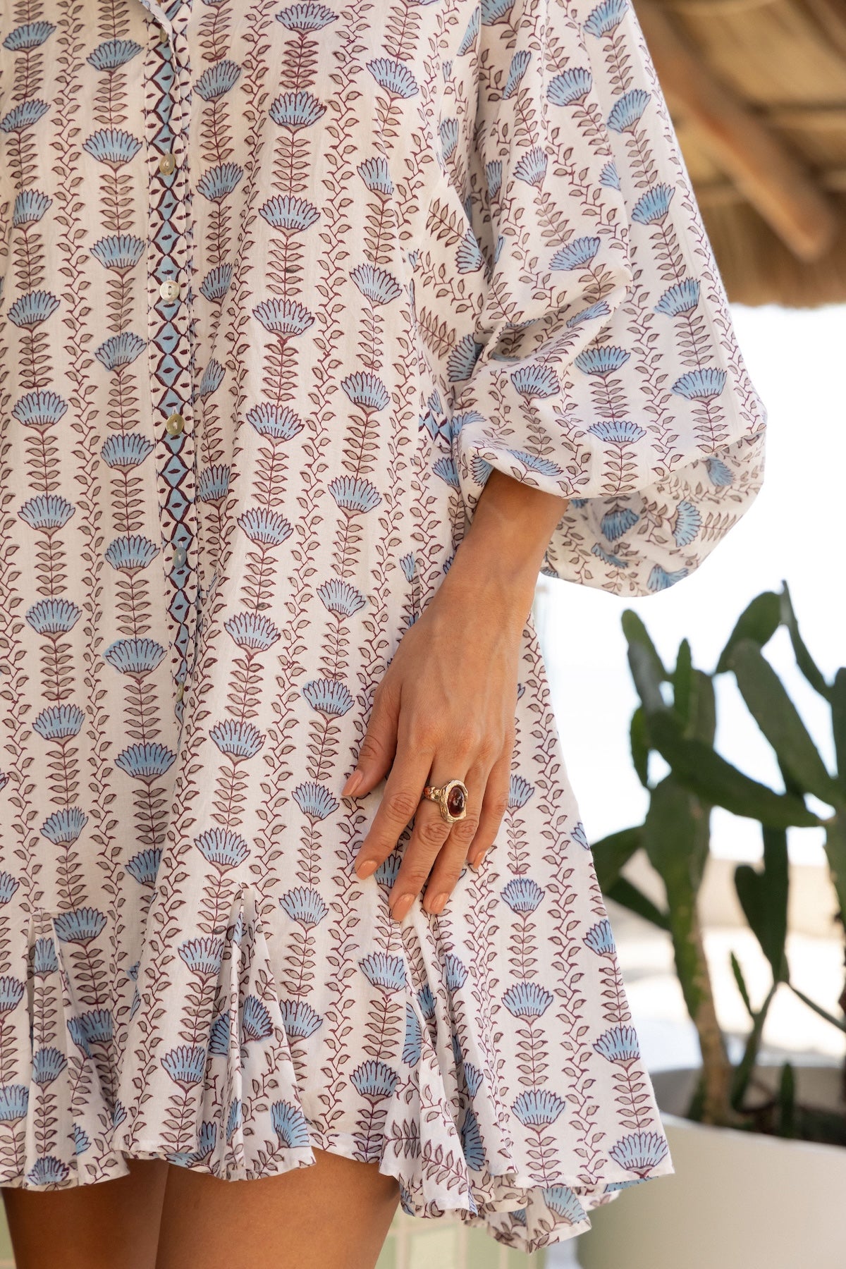 pleated hem detail  - The Fox and the Mermaid
