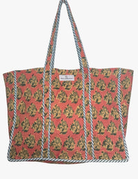 pretty orange reversible bag - the fox and the mermaid
