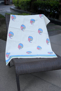 Children's Raja Block Printed Waffle Towel (ages 6-12)
