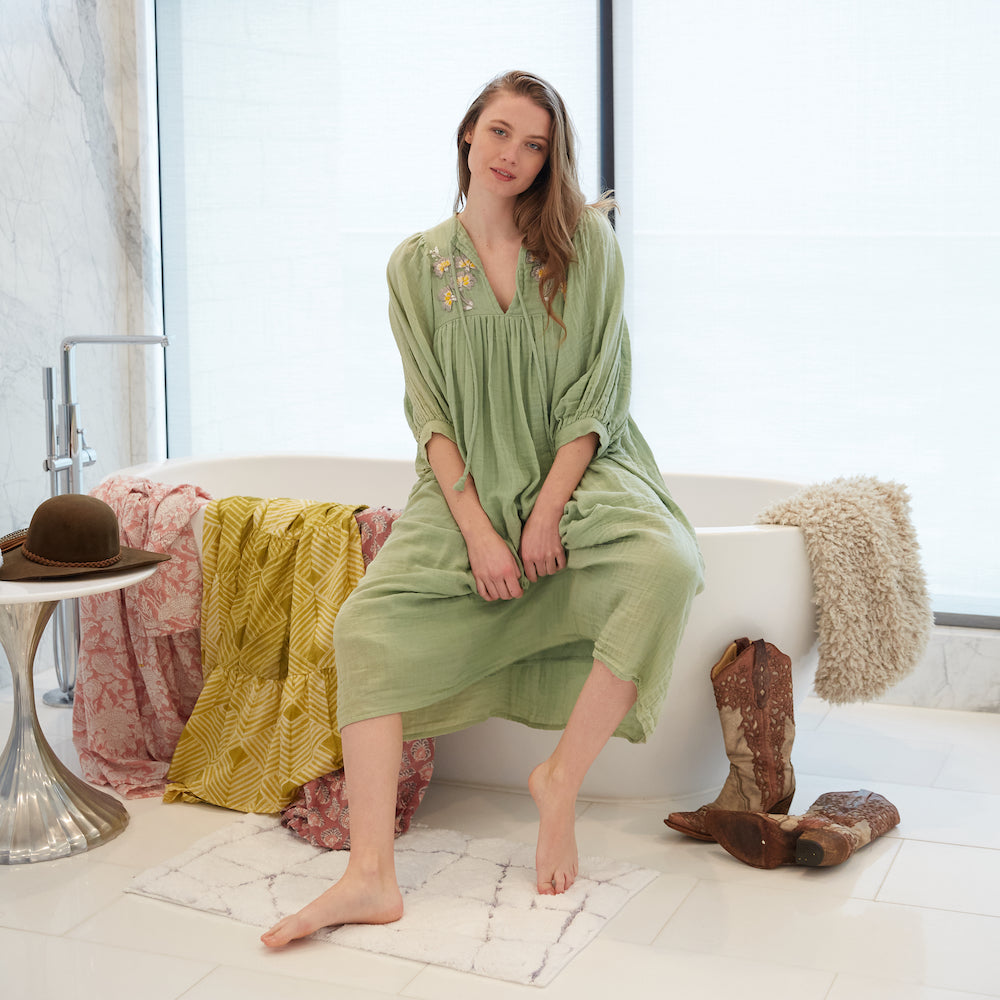 cotton gauze dresses from india Organic Gauze Dress