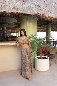 cotton top and matching maxi skirt - The Fox and the Mermaid
