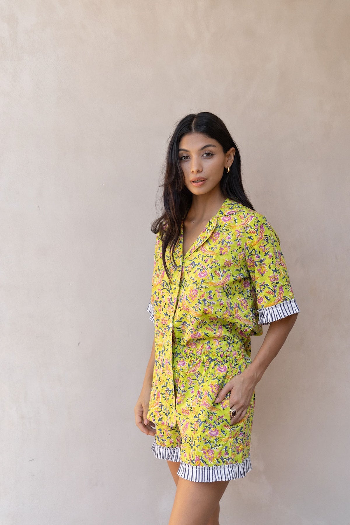 pajama top and matching shorts - The Fox and the Mermaid