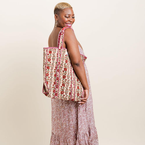 indian block printed bag - The Fox and the Mermaid