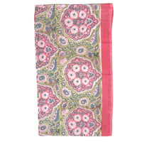 floral block printed cotton sarong