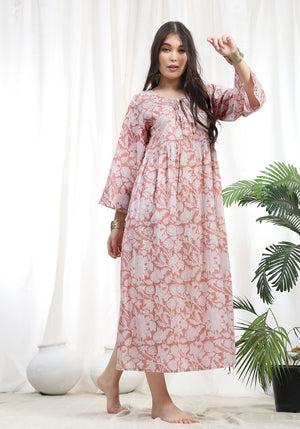 indian flare sleeve maxi with bell tasels - The Fox and the Merm
