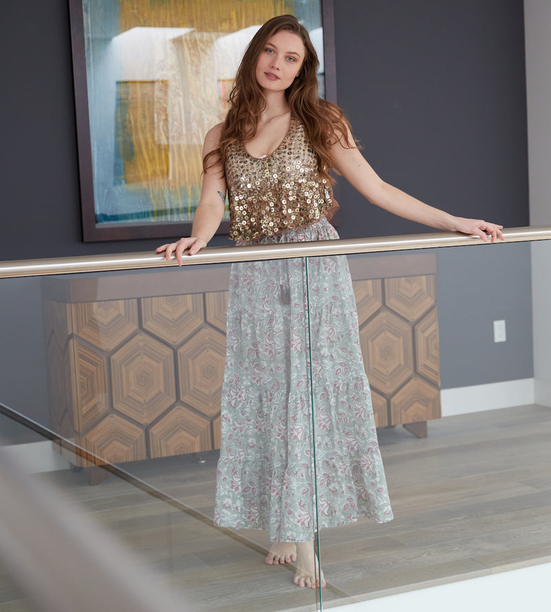 long flowly maxi skirt - The Fox and the Mermaid