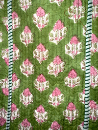 green fabric detail - The Fox and the mermaid