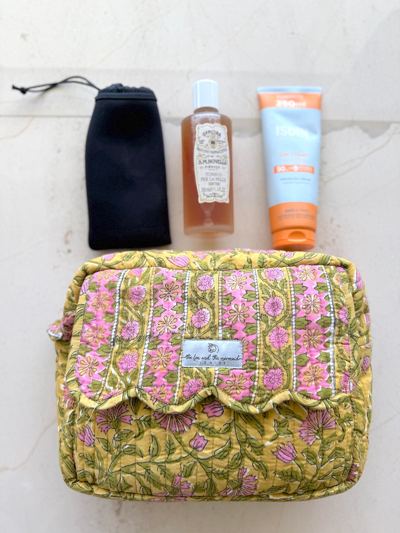 large bag for cosmetics - the fox and the mermaid