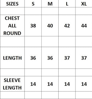 size chart - The Fox and the Mermaid