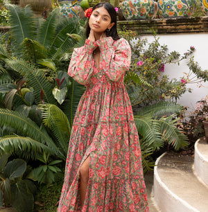 boho printed maxi dress - The fox and the mermaid