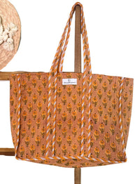 hand block printed indian bag - The Fox and the Mermaid
