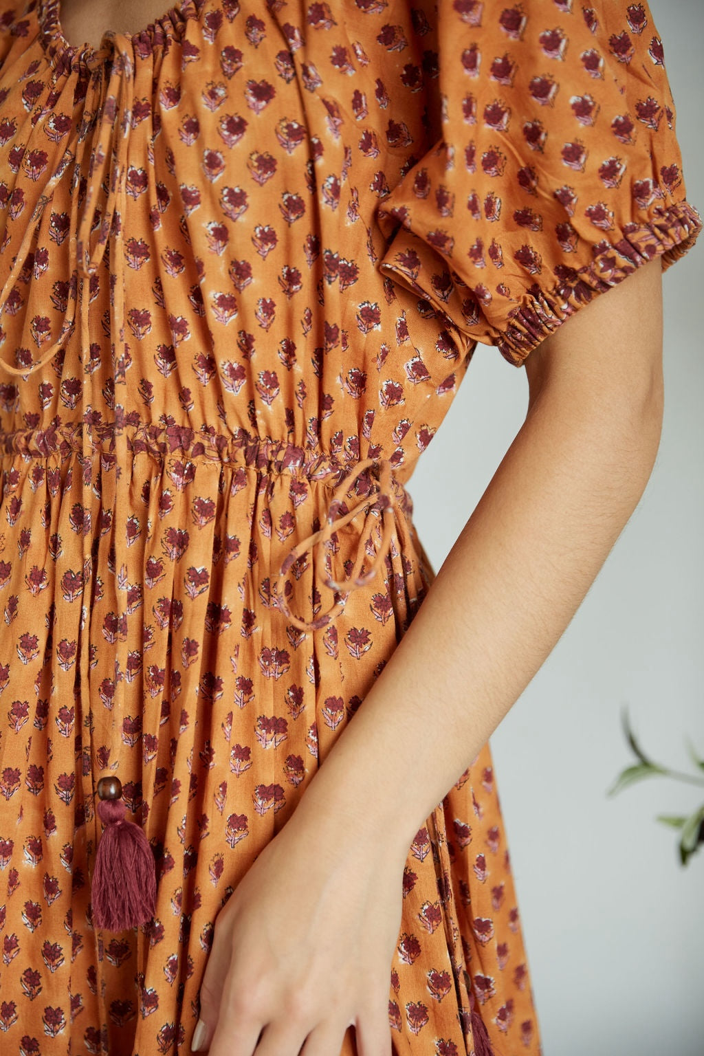 detail of border on dress - The Fox and the Mermaid
