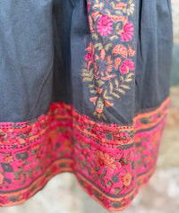 block printed fabric detail
