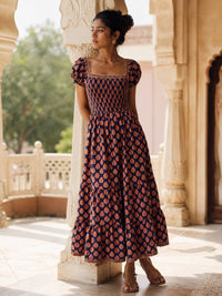 purple and pink maxi dress