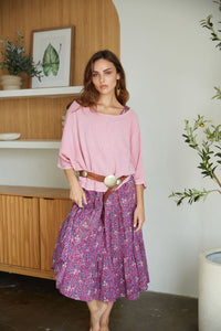 maxi dress with bell ties - The Fox and the Mermaid