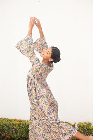 flare sleeve dress - The Fox and the Mermaid