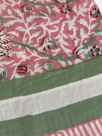 detail block printed sarong