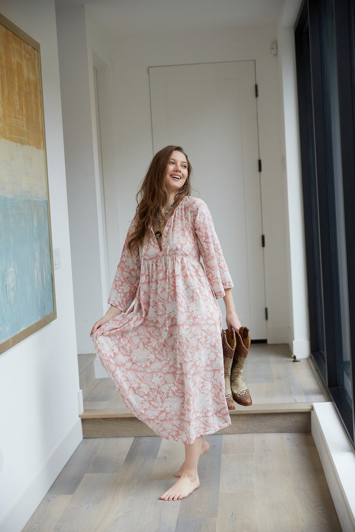 indian hippie  midi dress 