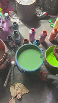 mixing block printing dyes